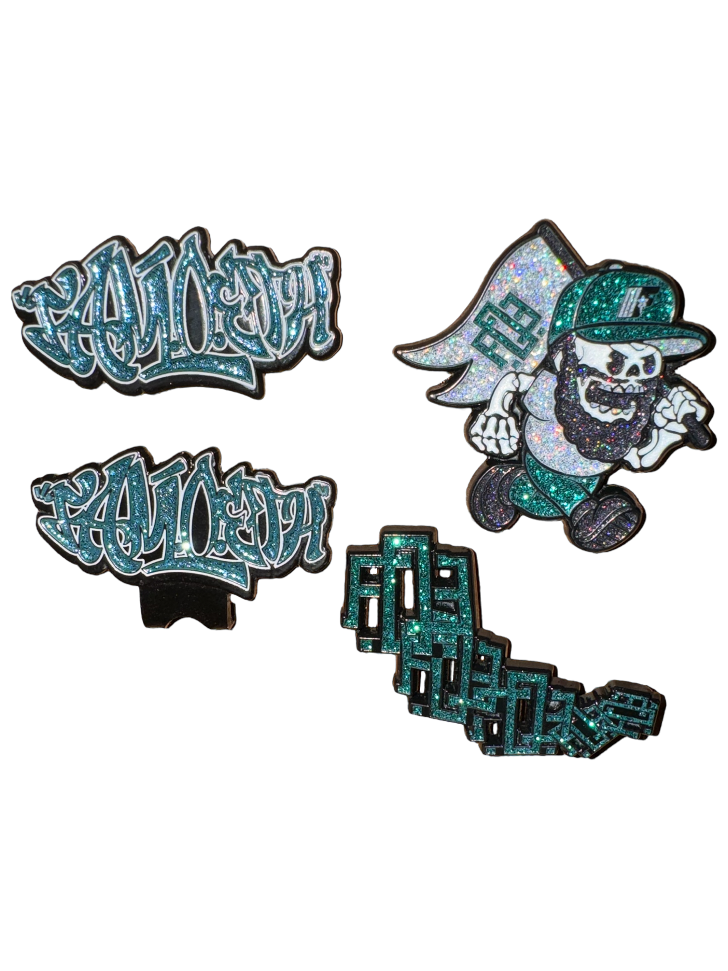 Green/Silver/Black Pins and Blip Set