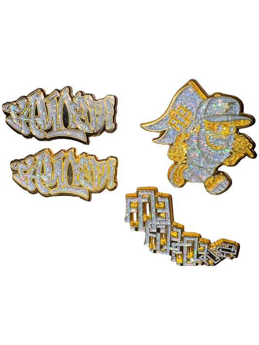 Gold/Silver Pins And Blip Set