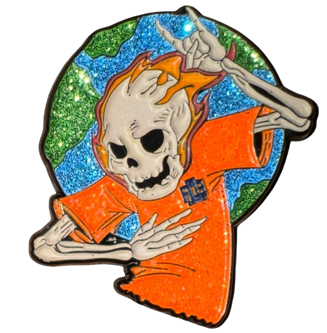 Orange/Blue OG F.O.E™ Worldwide Pin